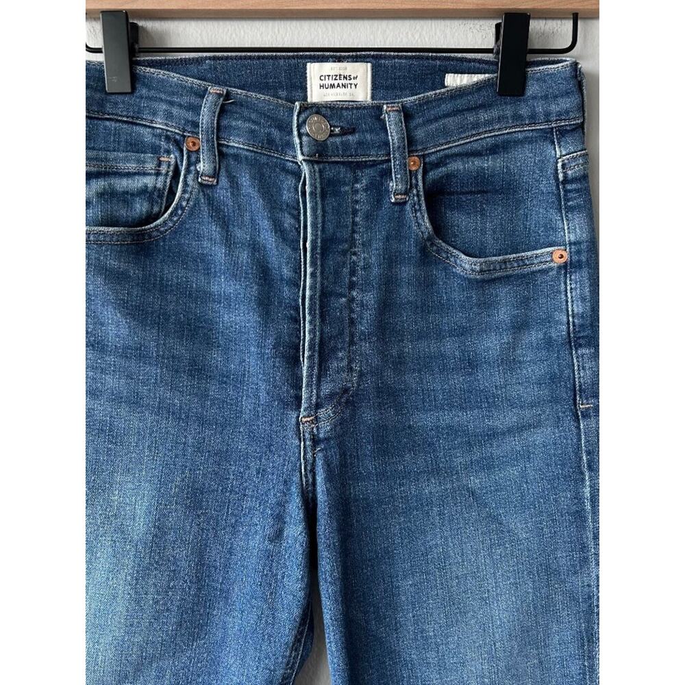 Citizens of Humanity Jolene High Rise Jeans Blue Size 26 Straight Leg - Picture 3 of 9